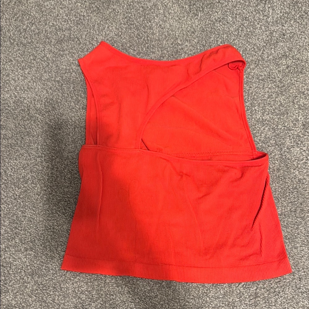 Red Sleeveless Women's Top